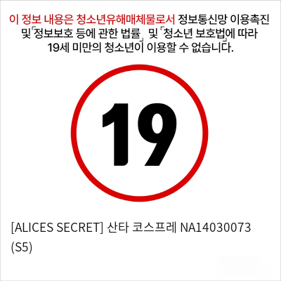 [ALICES SECRET] 산타 코스프레 NA14030073 (S5)