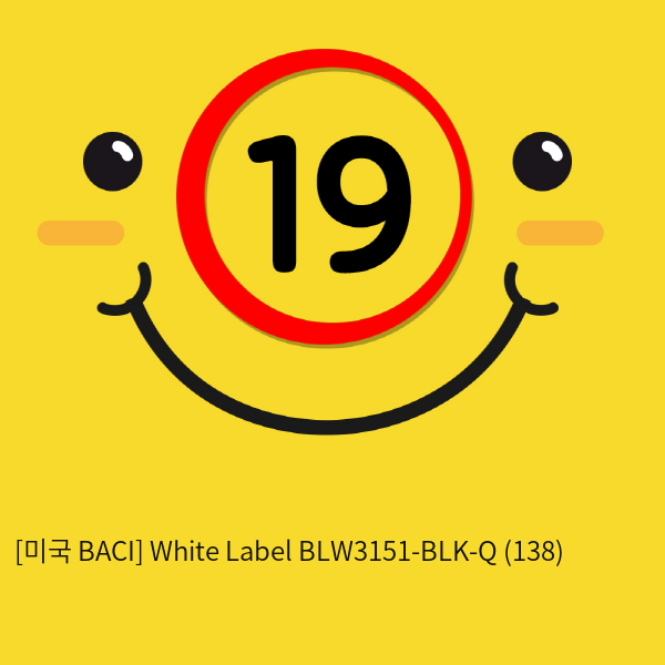 [미국 BACI] White Label BLW3151-BLK-Q (138)